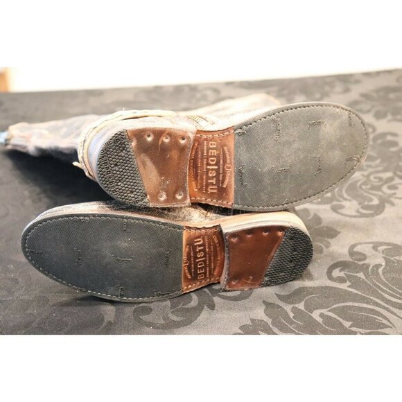 Bed Stu Women's Size 6.5 Brown Black Riding Boots Distressed Leather Tall Shoes - Picture 11 of 11